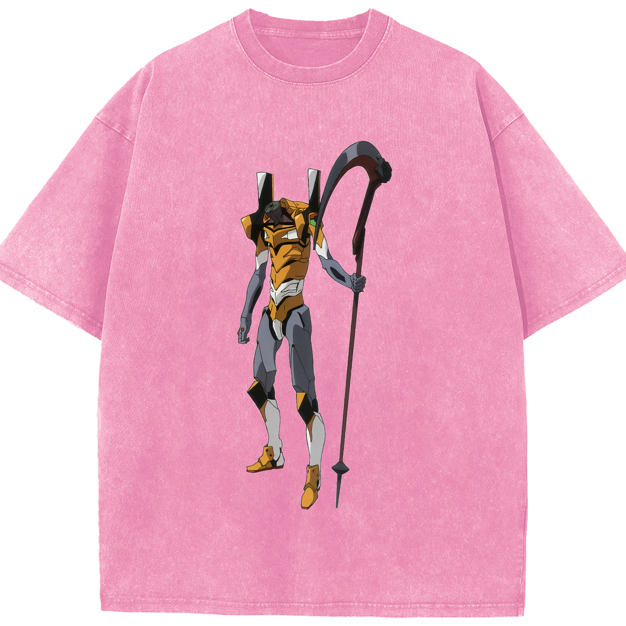 （画像用） EVA 新世紀エヴァンゲリオン 綿100% ヴィンテージ風 半袖Tシャツ（フロントプリント）